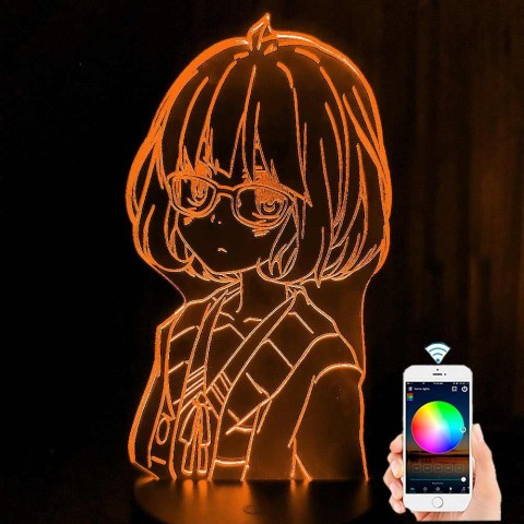 Акриловий 3D світильник-нічник Куріяма Мірай