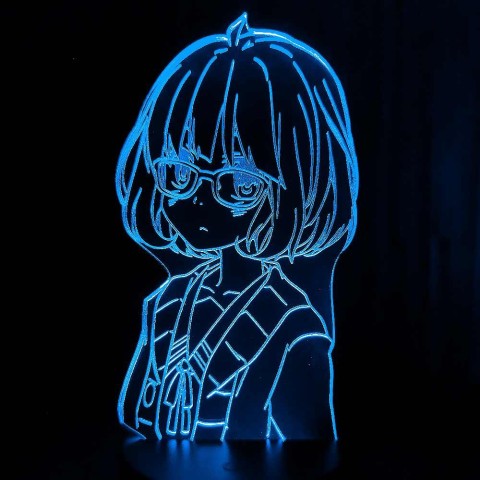 Акриловий 3D світильник-нічник Куріяма Мірай