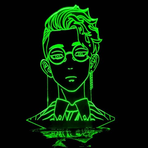 Акриловий 3D світильник-нічник Шуджі Ханма Токійські месники