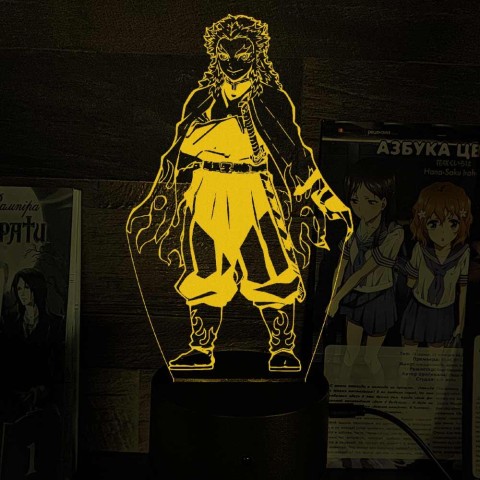 Акриловий 3D світильник-нічник Кедзюро Ренгоку