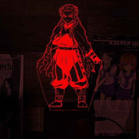 Акриловий 3D світильник-нічник Кедзюро Ренгоку