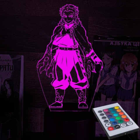 Акриловий 3D світильник-нічник Кедзюро Ренгоку