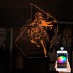 Акриловий 3D світильник-нічник Ханджі Зое Атака Титанів