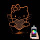 Акриловий 3D світильник-нічник Кітті Hello Kitty