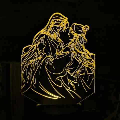 Акриловий 3D світильник-нічник Небесне благословення