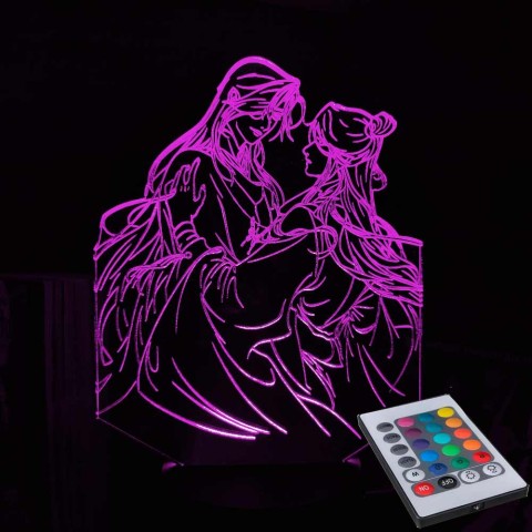 Акриловий 3D світильник-нічник Небесне благословення