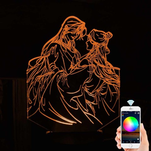 Акриловий 3D світильник-нічник Небесне благословення