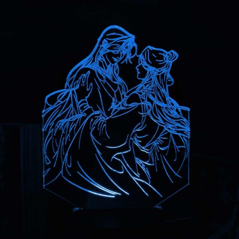 Акриловий 3D світильник-нічник Небесне благословення