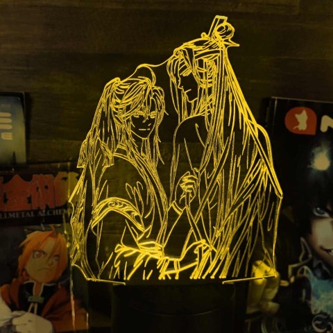 Акриловий 3D світильник-нічник Майстер демонічного культу
