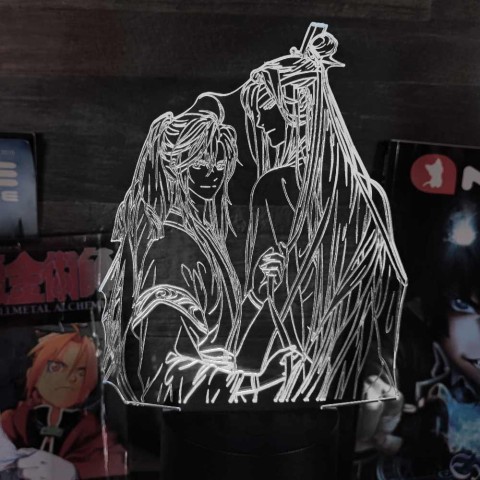 Акриловий 3D світильник-нічник Майстер демонічного культу