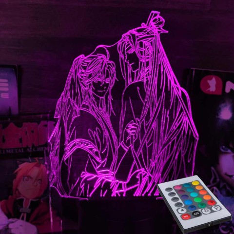 Акриловий 3D світильник-нічник Майстер демонічного культу