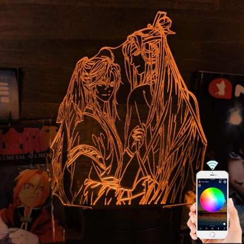 Акриловий 3D світильник-нічник Майстер демонічного культу