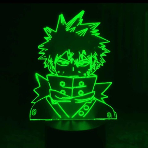 Акриловий 3D світильник-нічник Кацукі Бакуго