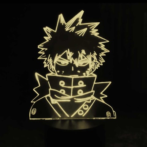 Акриловий 3D світильник-нічник Кацукі Бакуго