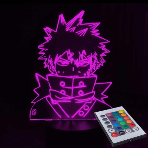 Акриловий 3D світильник-нічник Кацукі Бакуго