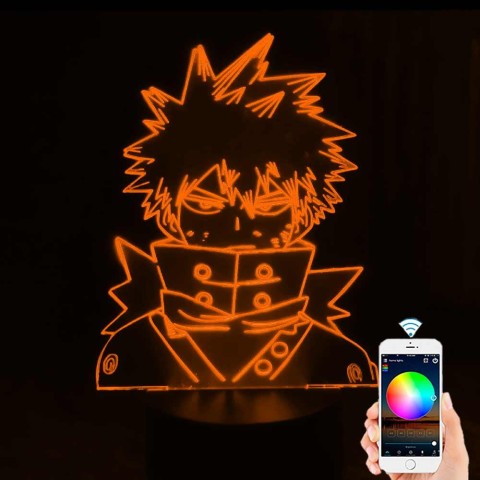 Акриловий 3D світильник-нічник Кацукі Бакуго