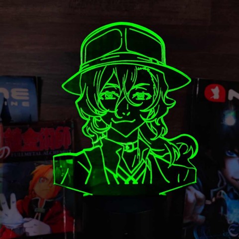 Акриловий 3D світильник-нічник Чуя Накахара 4 "Великий з Бродячих Псів" 