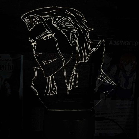 Акриловий 3D світильник-нічник Сосуке Айзен "Бліч"