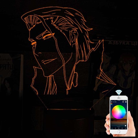 Акриловий 3D світильник-нічник Сосуке Айзен "Бліч"