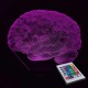 Акриловий 3D світильник-нічник мозок