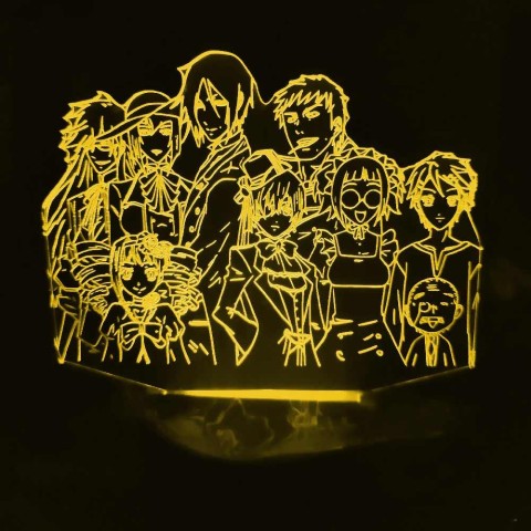 Акриловий 3D світильник-нічник Темний дворецький