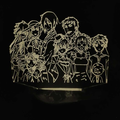 Акриловий 3D світильник-нічник Темний дворецький