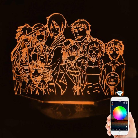 Акриловий 3D світильник-нічник Темний дворецький