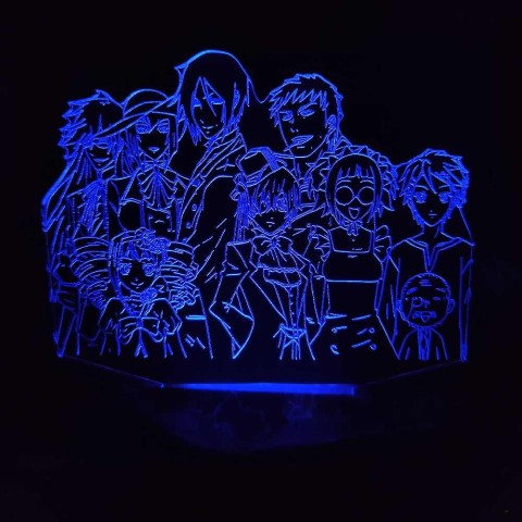 Акриловий 3D світильник-нічник Темний дворецький