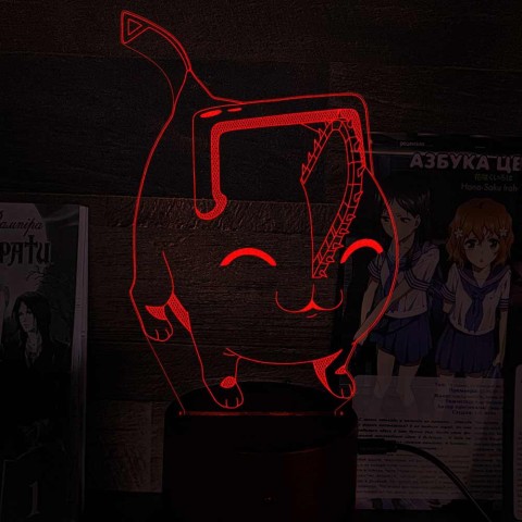 Акриловий 3D світильник-нічник Людина-бензопил (Chainsaw Man) 3 