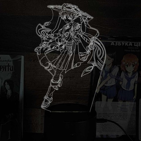 Акриловий 3D світильник-нічник Скарамучча