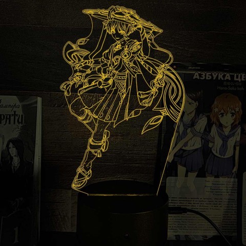 Акриловий 3D світильник-нічник Скарамучча