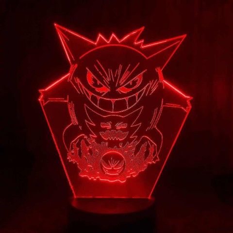 Акриловий 3D світильник-нічник покемон Генгар