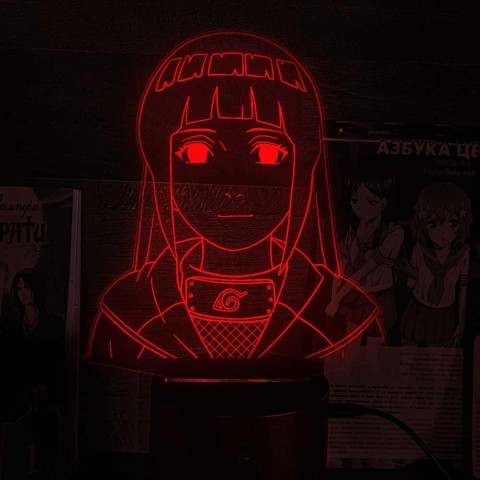 Акриловий 3D світильник Хината Хьюга 