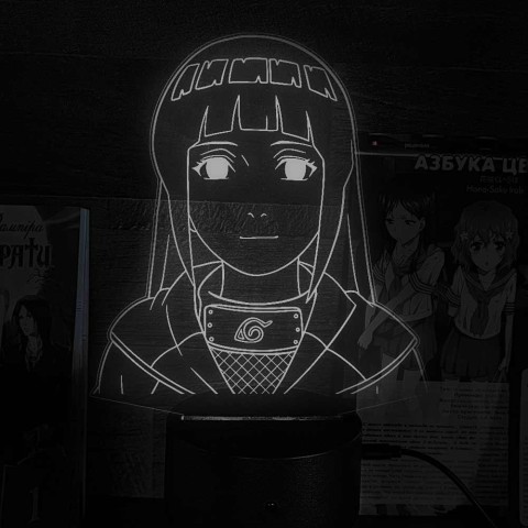 Акриловий 3D світильник Хината Хьюга 