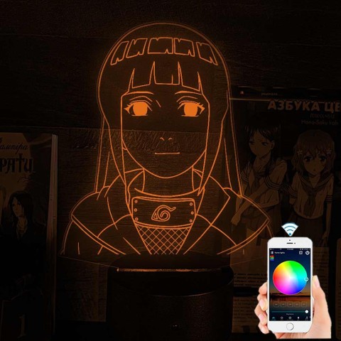 Акриловий 3D світильник Хината Хьюга 