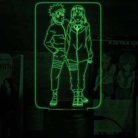 Акриловий 3D світильник Хіната Хьюга 3 та Наруто 