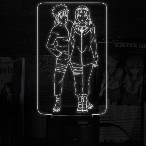 Акриловий 3D світильник Хіната Хьюга 3 та Наруто 