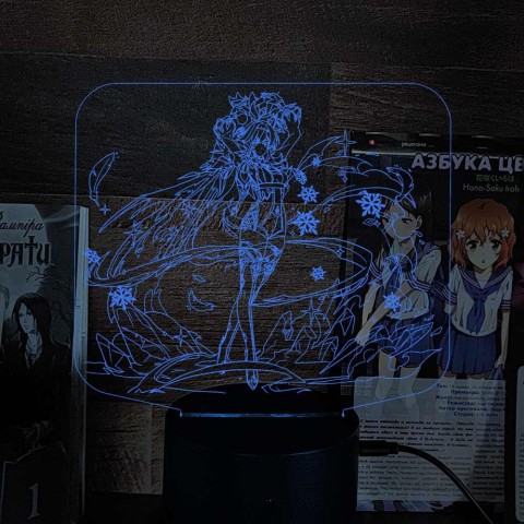 Акриловий 3D світильник-ночник Єола