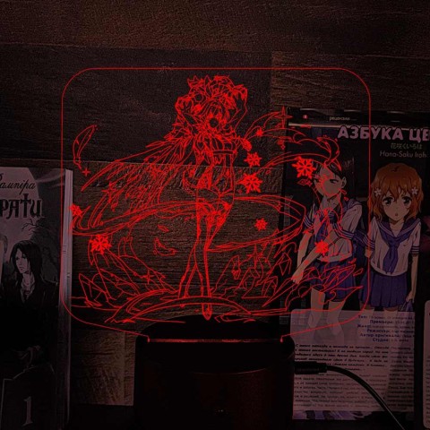 Акриловий 3D світильник-ночник Єола