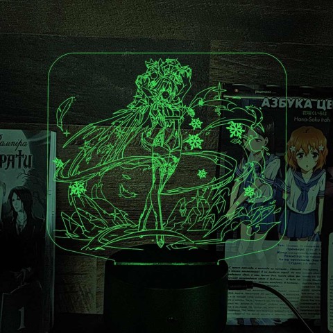 Акриловий 3D світильник-ночник Єола