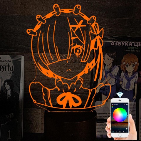 Акриловий 3D світильник-нічник Рем