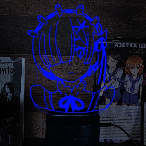 Акриловий 3D світильник-нічник Рем