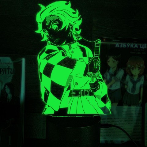 Акриловий 3D світильник-нічник Танджиро Камадо