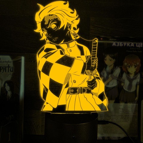 Акриловий 3D світильник-нічник Танджиро Камадо