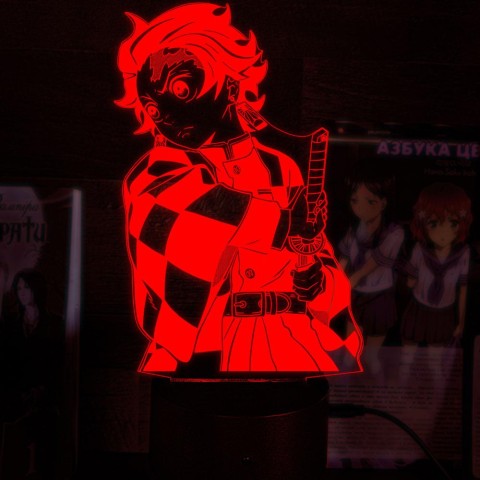 Акриловий 3D світильник-нічник Танджиро Камадо