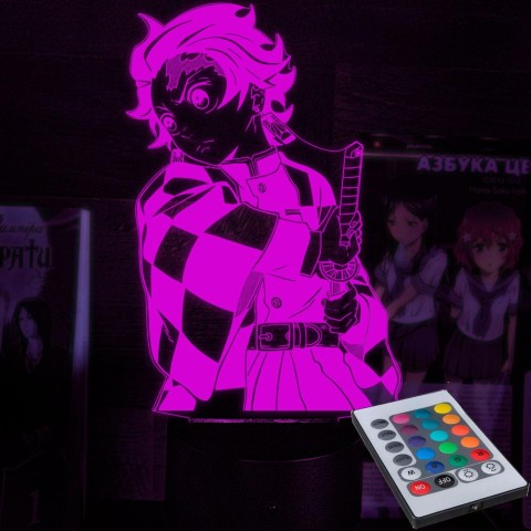 Акриловий 3D світильник-нічник Танджиро Камадо