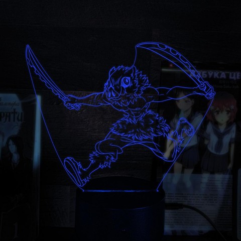 Акриловий 3D світильник-нічник Іносці Хашибіра