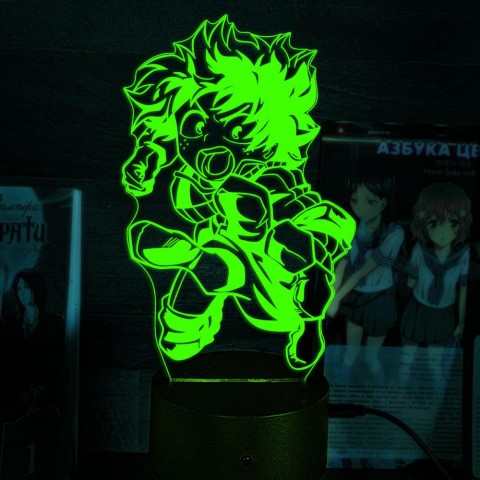 Акриловий 3D світильник-нічник Ізуку Мідорія
