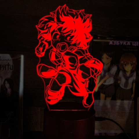 Акриловий 3D світильник-нічник Ізуку Мідорія