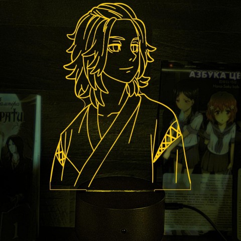 Акриловий 3D світильник-нічник Манджіро Сано Токійські Месники